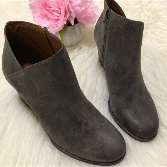 Lucky Brand Shoes - SOLD Lucky Brand Yakeena Ankle Boots Distressed